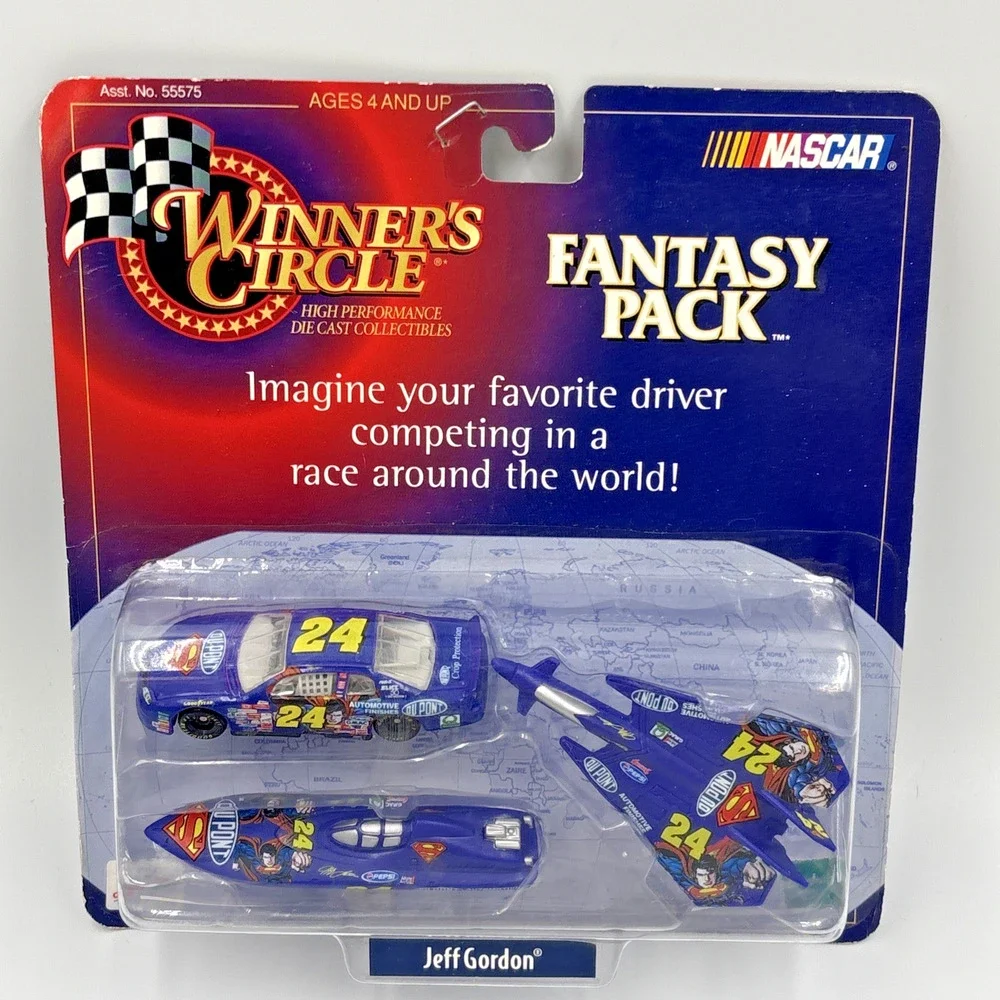 JEFF GORDON~1998 WINNERS CIRCLE FANTASY PACK 1/64 DIECAST SET (3) PLANE,BOAT,CAR